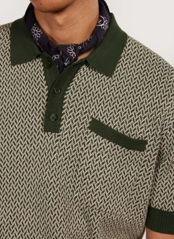 Percival Short Sleeve Shirts|Polo Shirts^Casa Martini Knitted Polo Forest