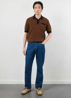 Percival Short Sleeve Shirts|Polo Shirts^Casa Martini Knitted Polo Espresso
