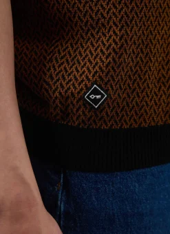 Percival Short Sleeve Shirts|Polo Shirts^Casa Martini Knitted Polo Espresso