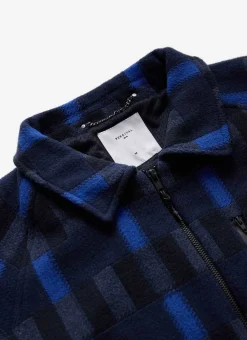Percival Fleeces^Check Anderson Wool Fleece Blue