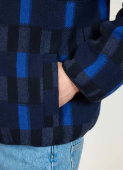 Percival Fleeces^Check Anderson Wool Fleece Blue
