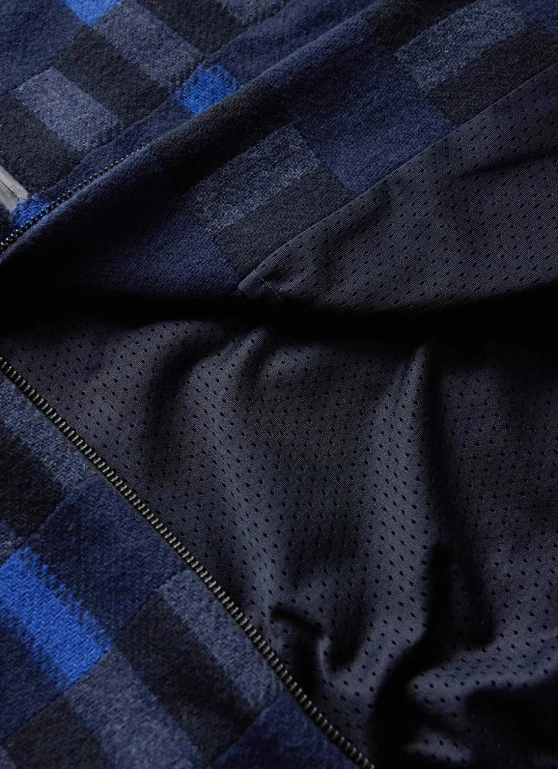 Percival Fleeces^Check Anderson Wool Fleece Blue