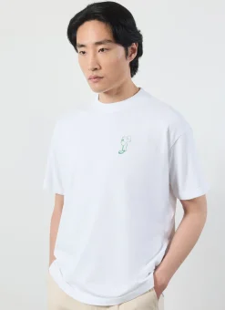 Percival White T-Shirts|Oversized T-Shirts^Cicchetti Oversized T Shirt White