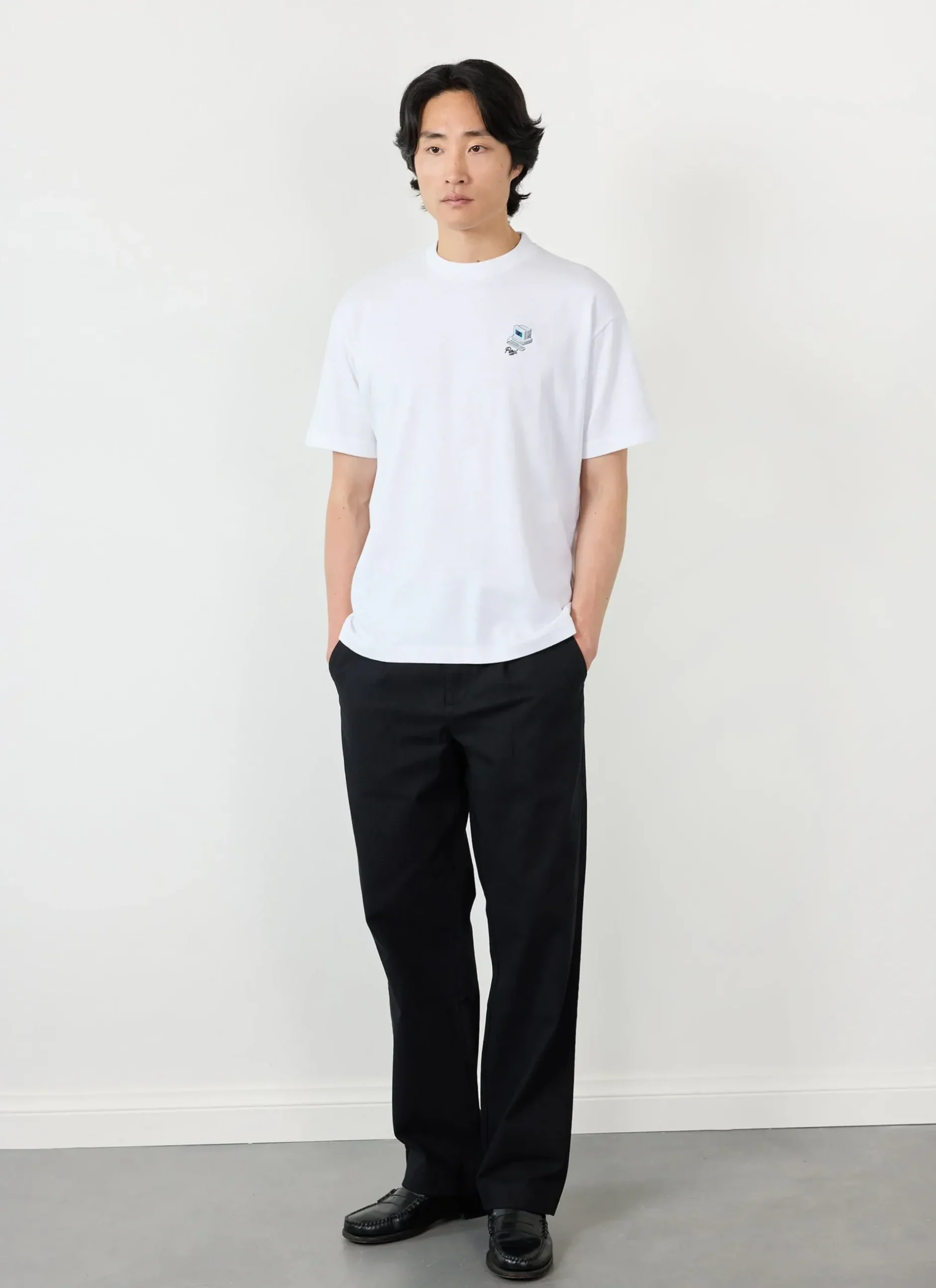 Percival White T-Shirts|Oversized T-Shirts^Computer Oversized T Shirt White