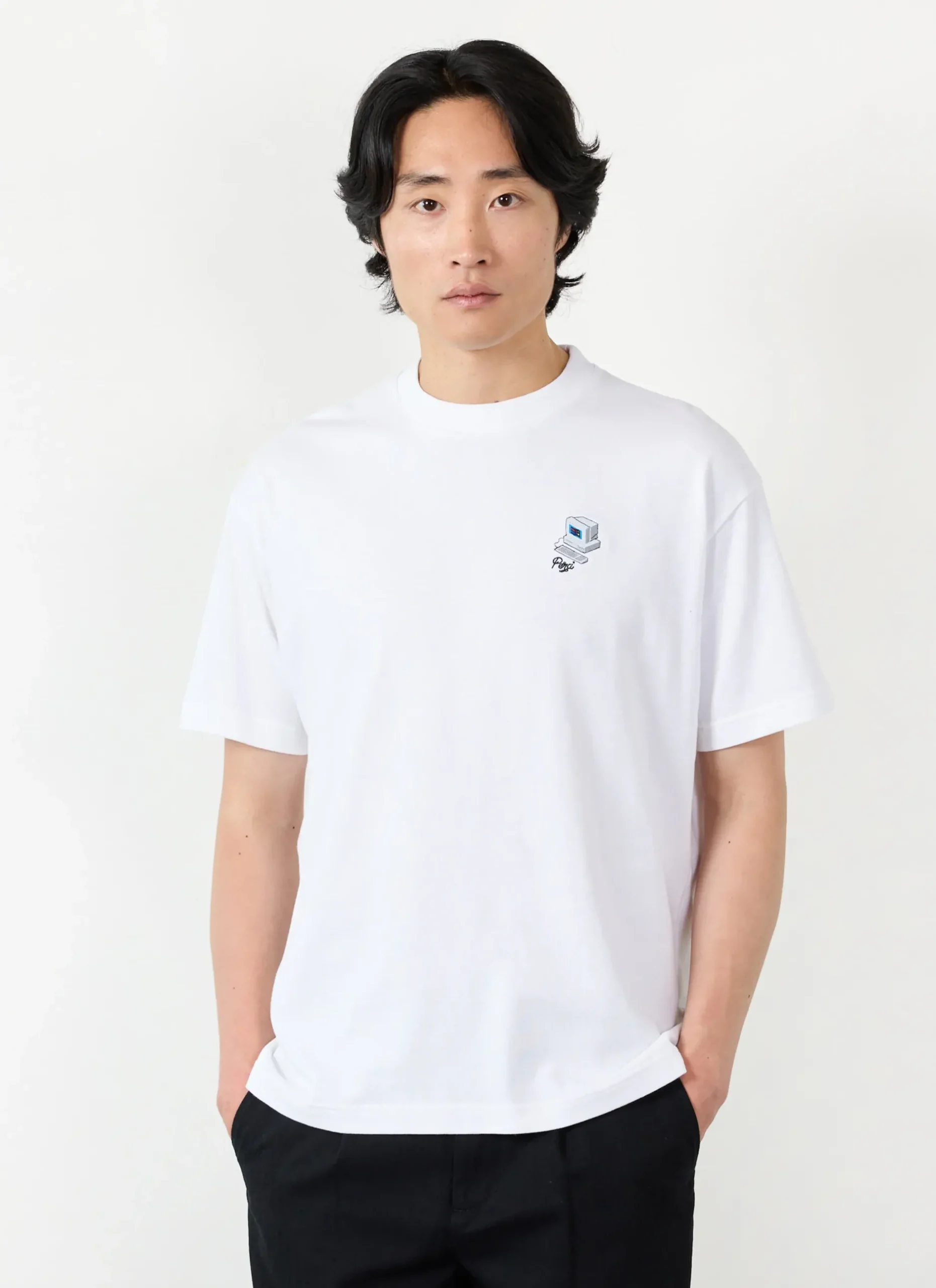 Percival White T-Shirts|Oversized T-Shirts^Computer Oversized T Shirt White