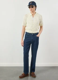 Percival Crochet Shirts|Knitted Shirts^Crochet Groundsman Shirt Ecru