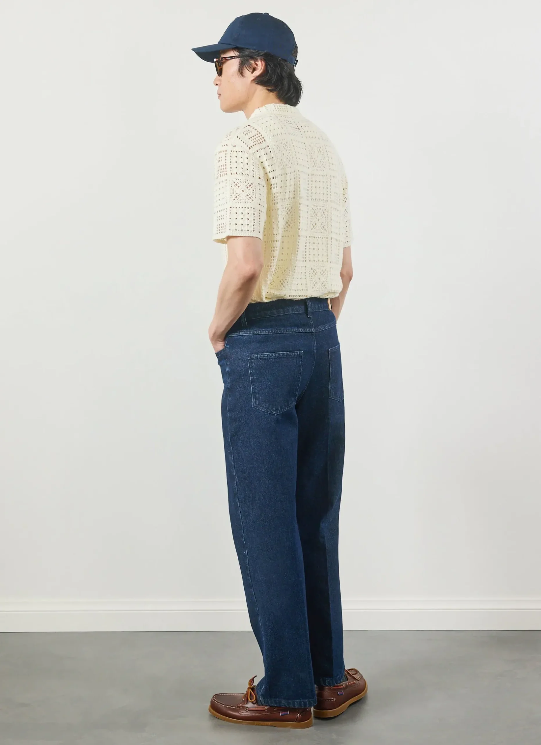 Percival Crochet Shirts|Knitted Shirts^Crochet Groundsman Shirt Ecru