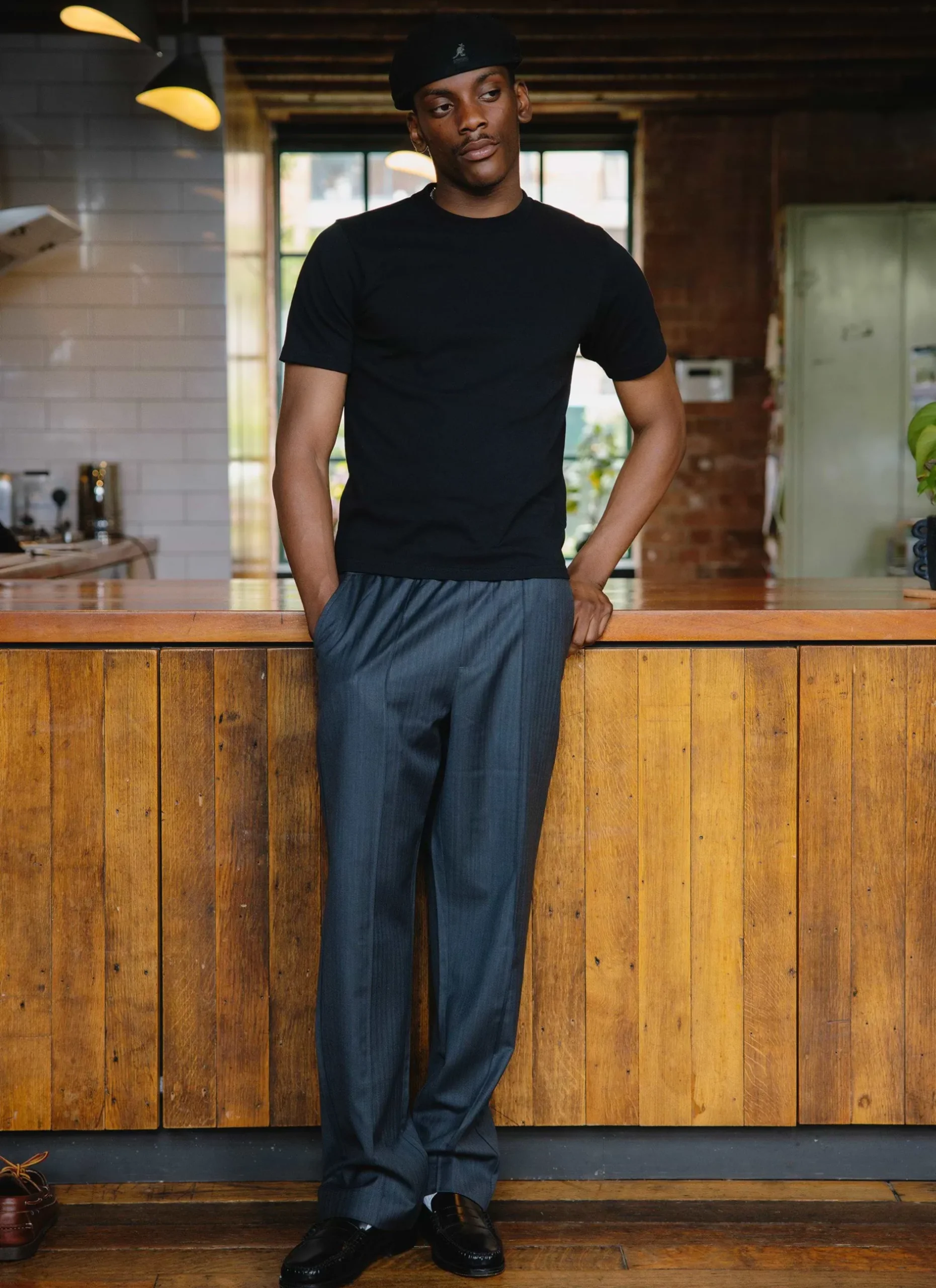 Percival Cropped T-Shirts^Cropped Regular Fit T Shirt Black