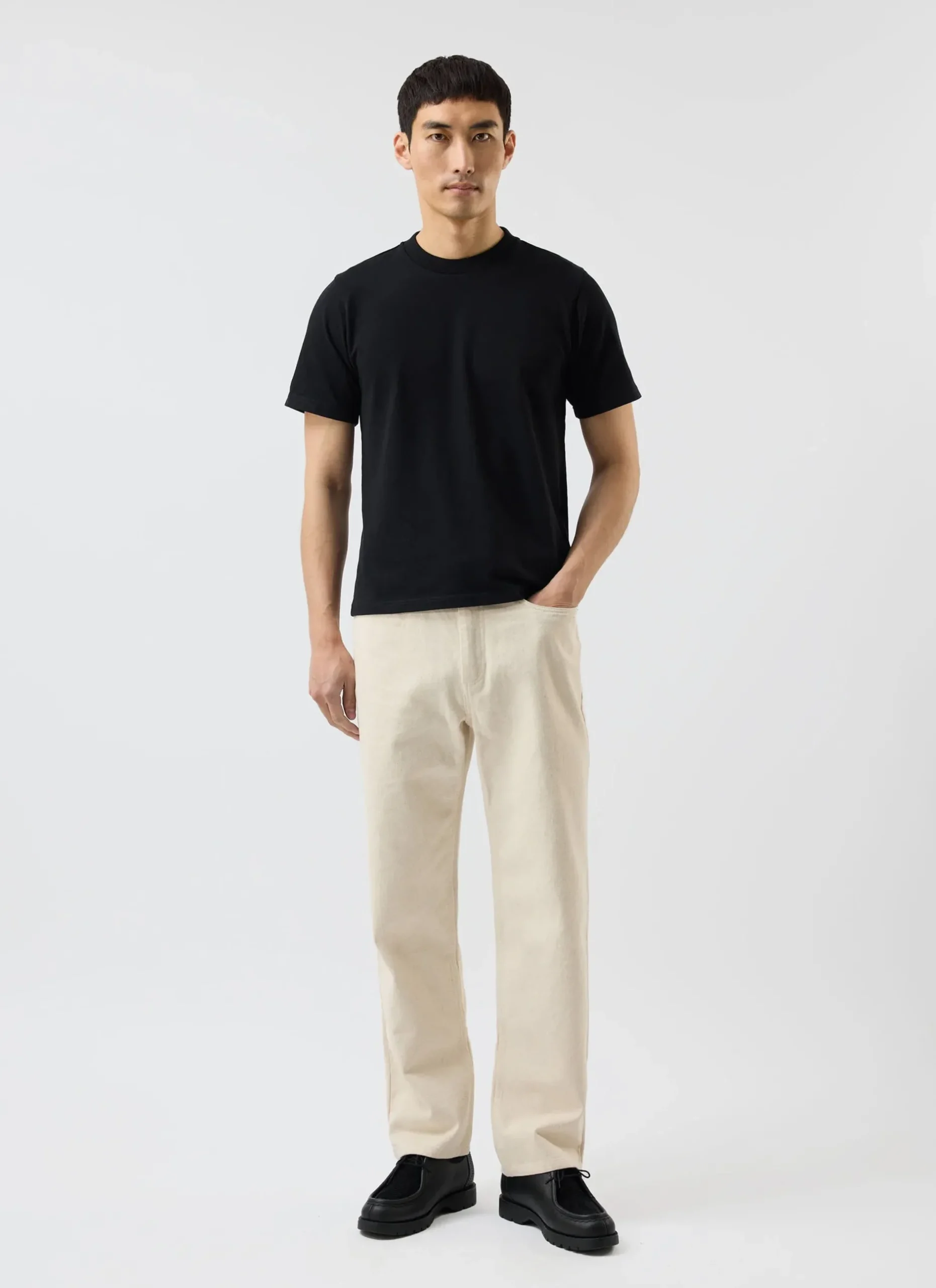 Percival Cropped T-Shirts^Cropped Regular Fit T Shirt Black