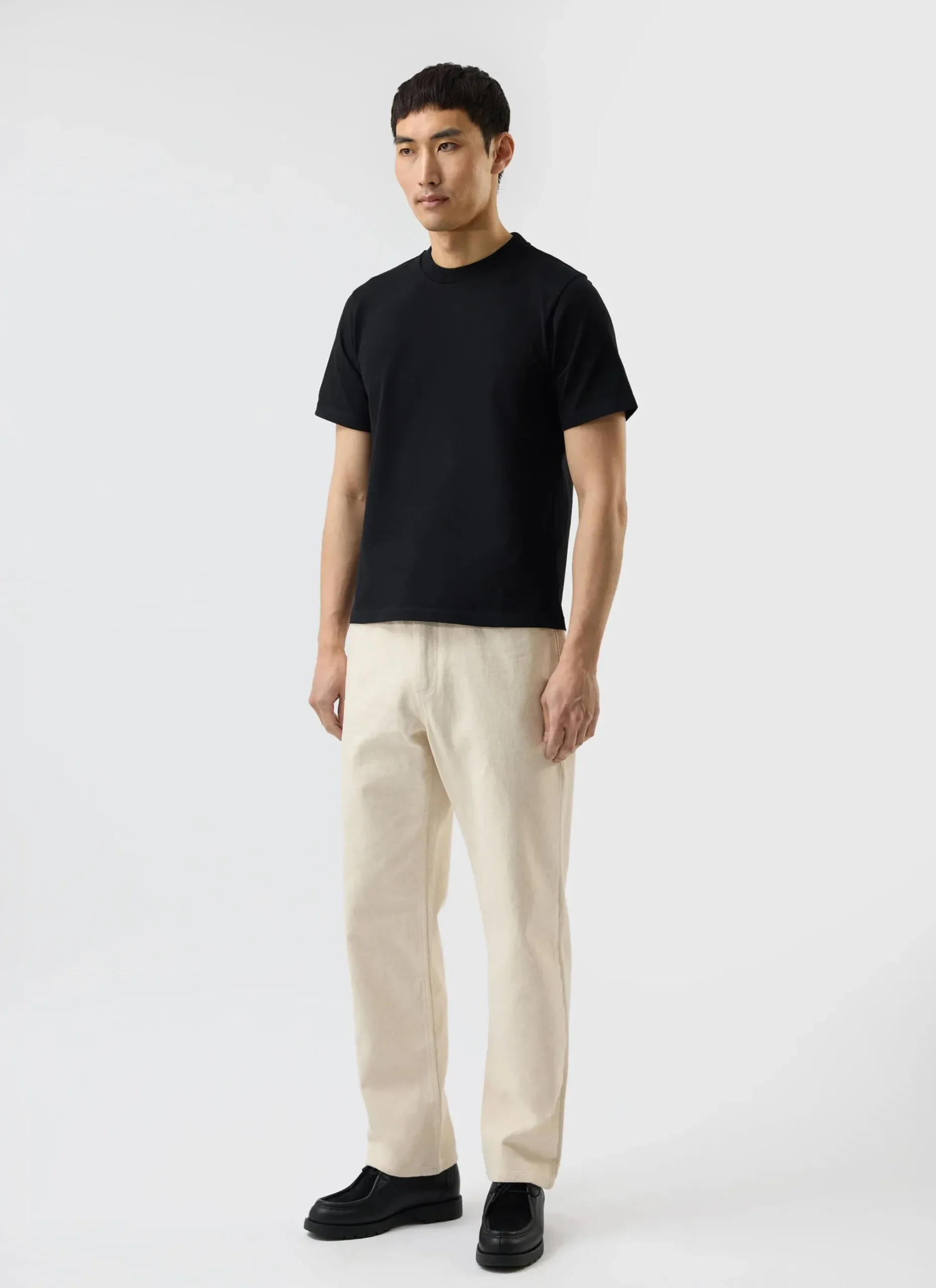 Percival Cropped T-Shirts^Cropped Regular Fit T Shirt Black