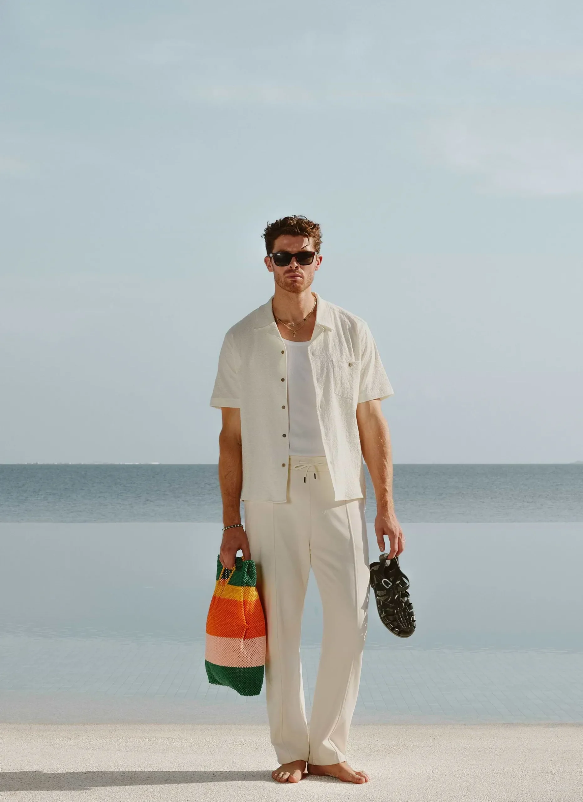 Percival Short Sleeve Shirts|Cuban Collared Shirts^Cuban Shirt Ecru