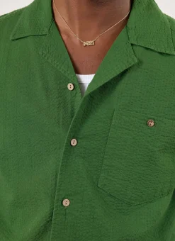 Percival Short Sleeve Shirts|Cuban Collared Shirts^Cuban Shirt Forest