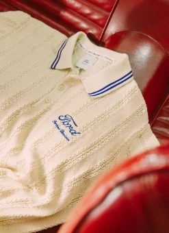 Percival Polo Shirts|Polo Shirts^Dealership Knitted Polo Ecru