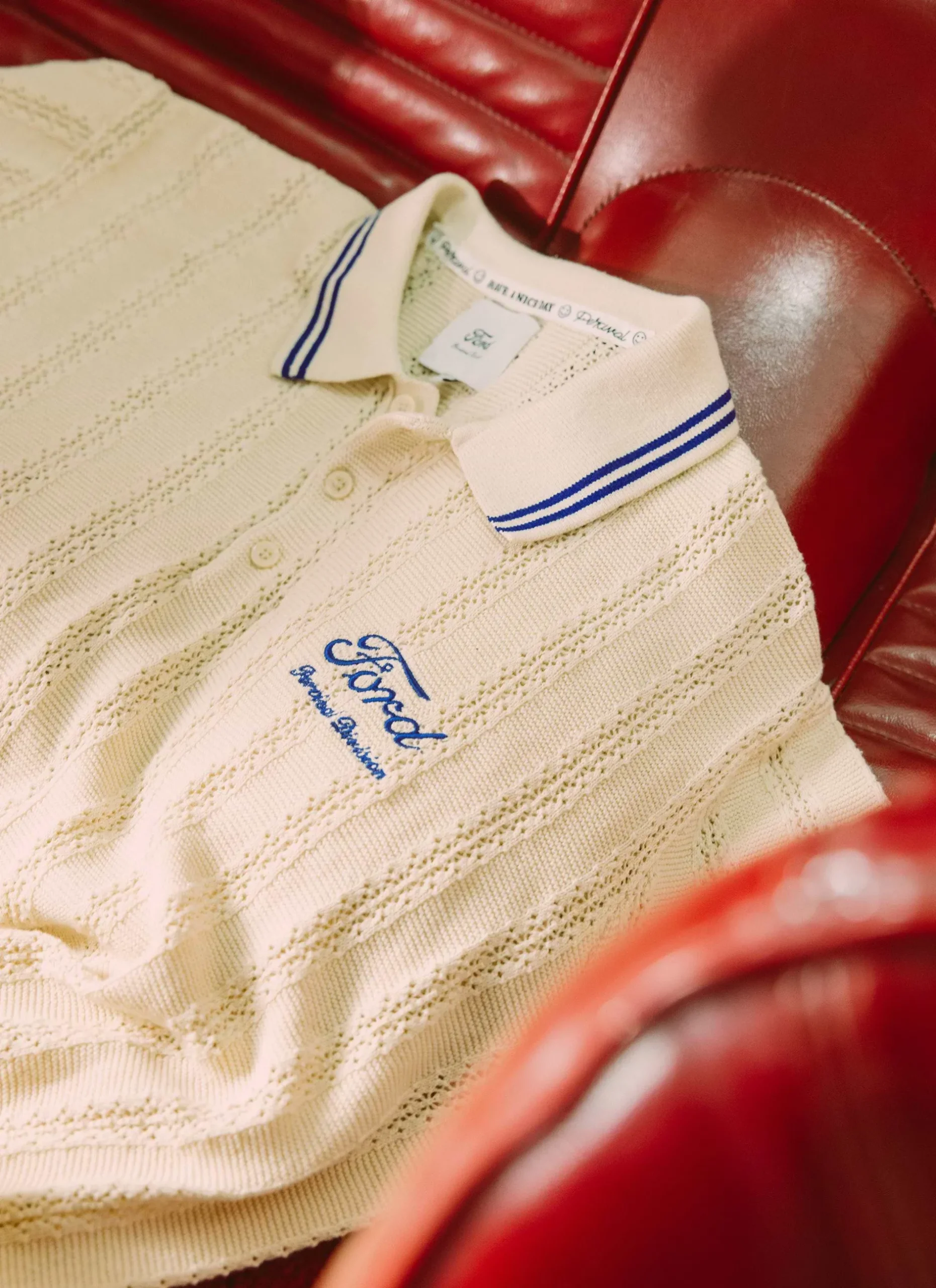 Percival Polo Shirts|Polo Shirts^Dealership Knitted Polo Ecru