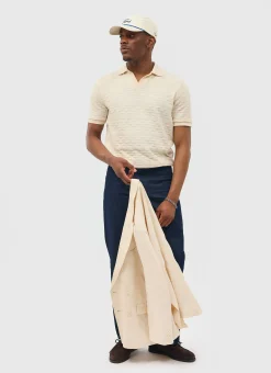 Percival Short Sleeve Shirts|Polo Shirts^Deck Negroni Knitted Shirt Ecru
