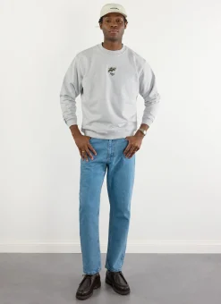 Percival Sweatshirts^Embroidered Perci Olive Sweatshirt Athletic Grey
