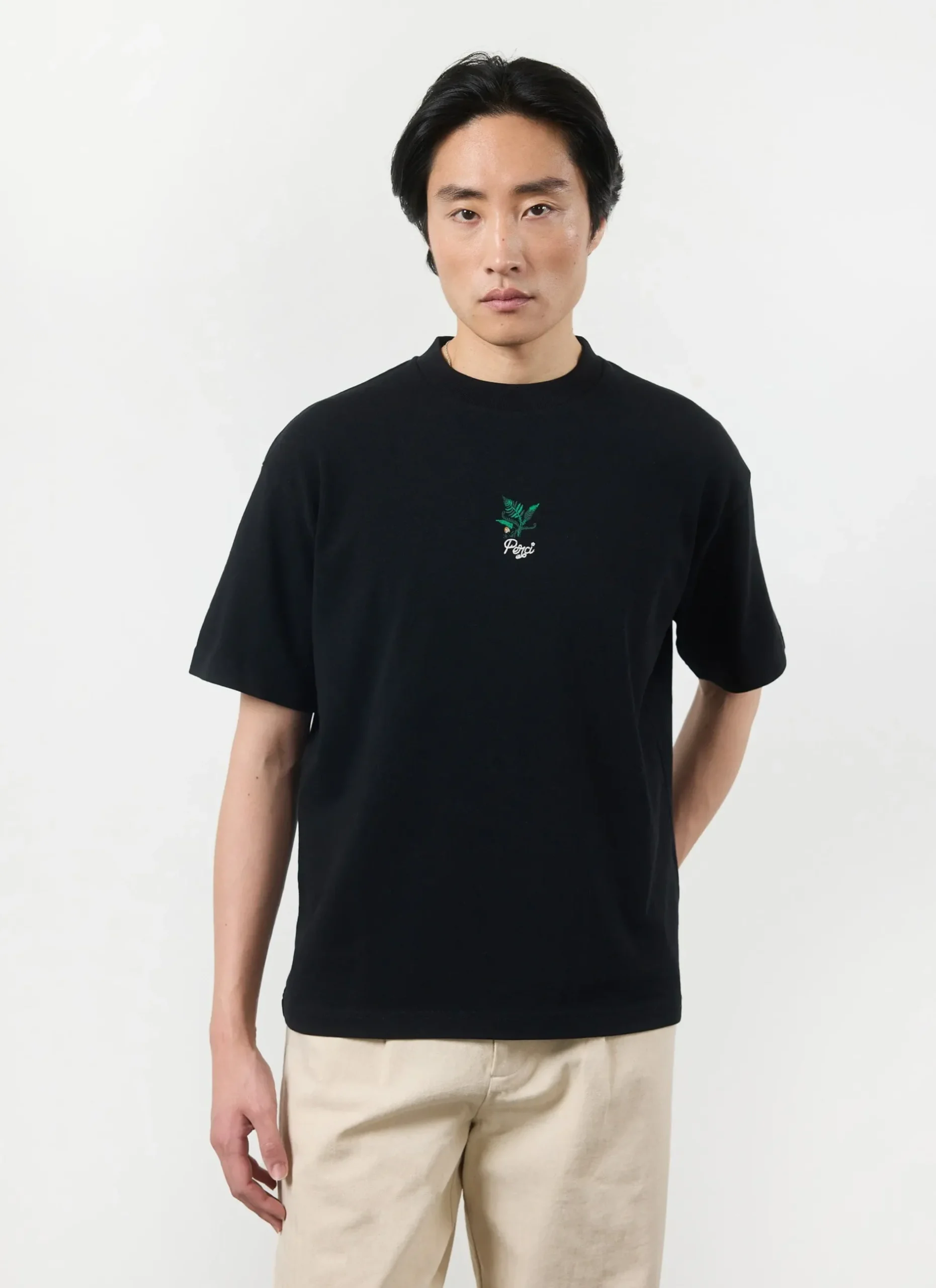 Percival Oversized T-Shirts|Boxy T-Shirts^Fern Oversized T Shirt Black
