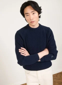 Percival Jumpers & Sweaters^Fisherman Jumper Navy
