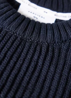 Percival Jumpers & Sweaters^Fisherman Jumper Navy