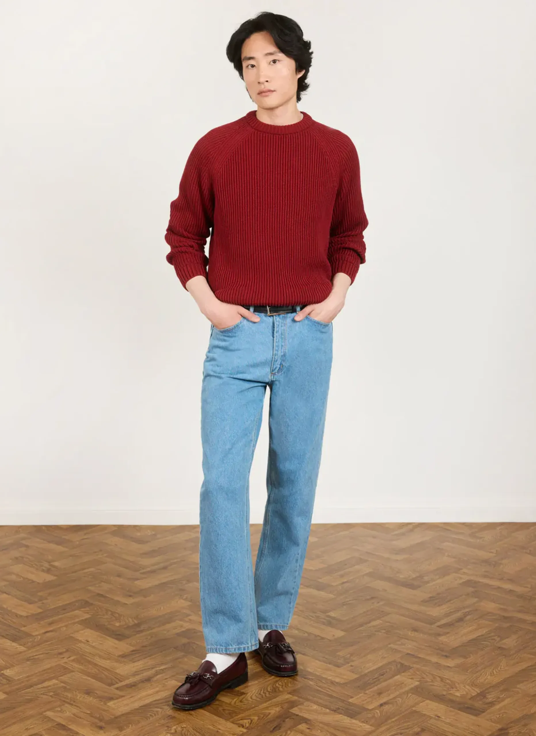 Percival Jumpers & Sweaters^Fisherman Jumper Brick