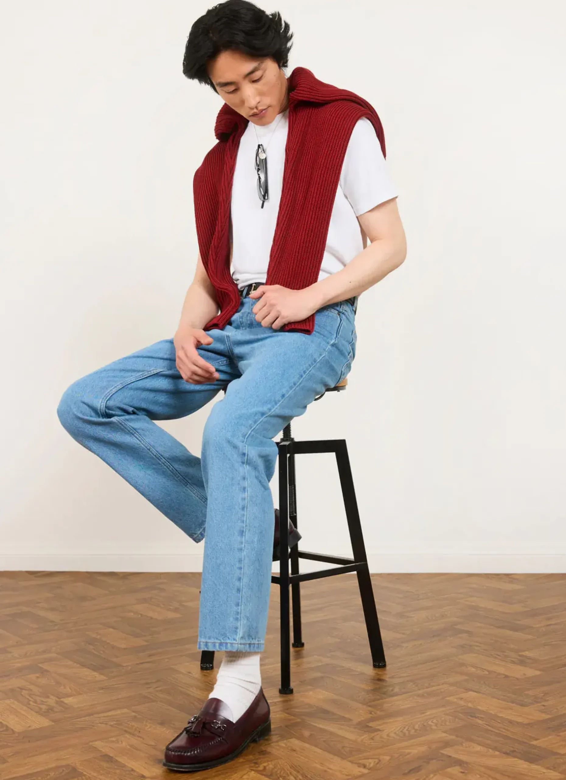 Percival Jumpers & Sweaters^Fisherman Jumper Brick