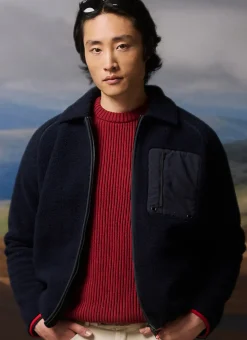 Percival Jackets|Fleeces^Fleece Jacket Navy