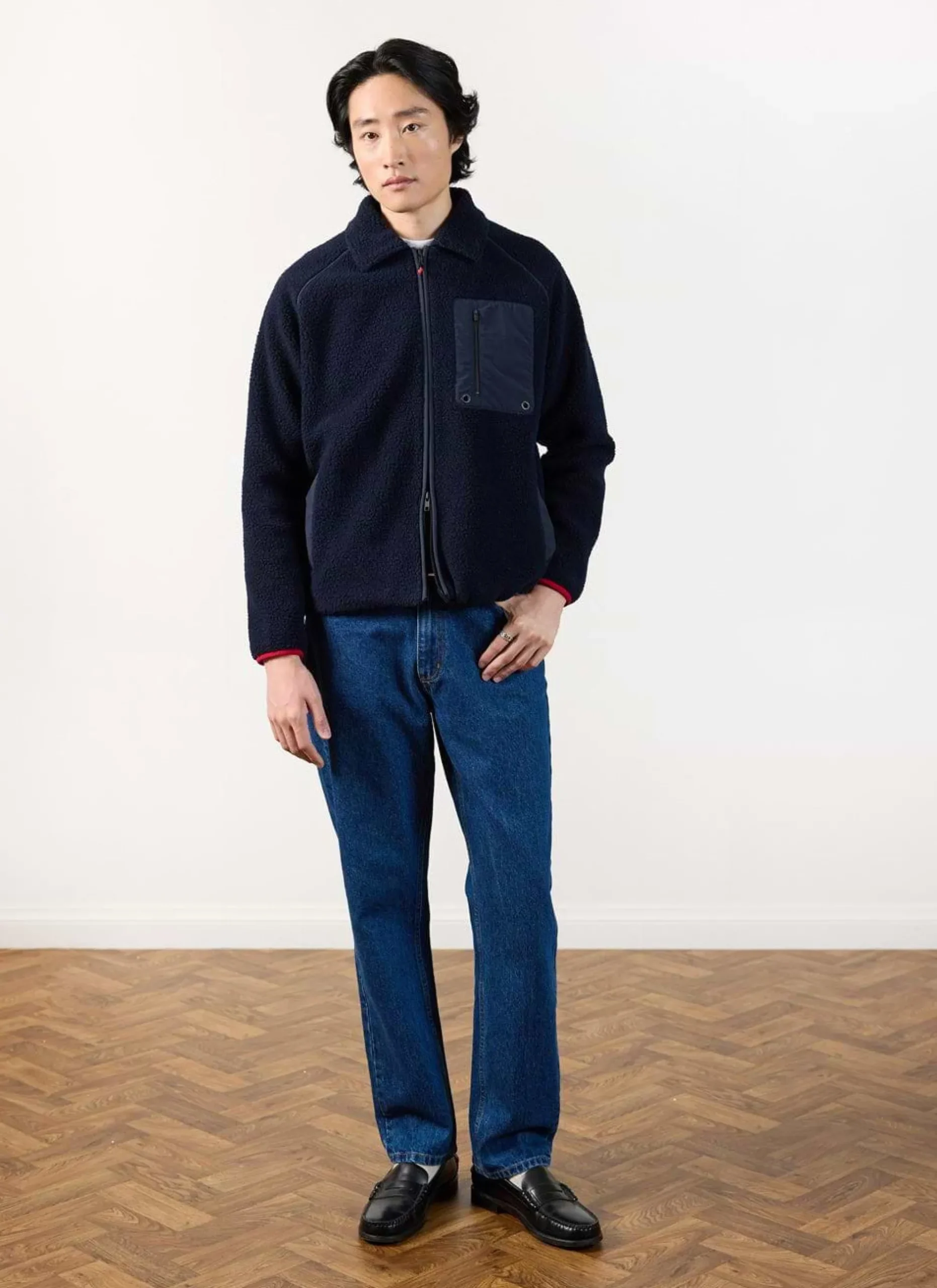 Percival Jackets|Fleeces^Fleece Jacket Navy