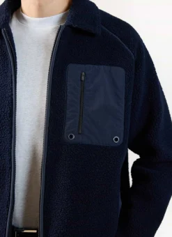 Percival Jackets|Fleeces^Fleece Jacket Navy