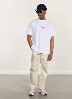Percival White T-Shirts|Boxy T-Shirts^Fuji Oversized T Shirt White