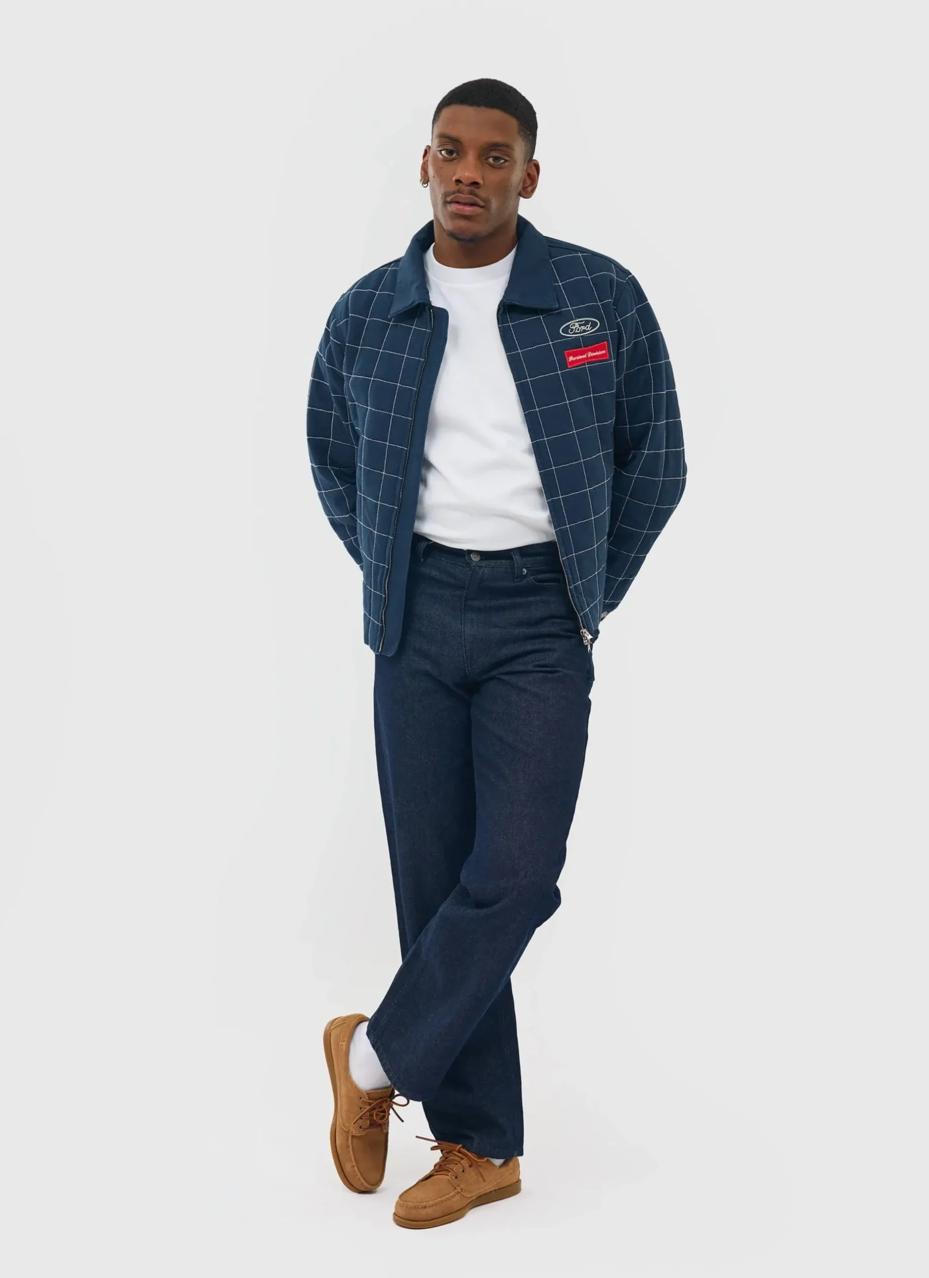 Percival Jackets|Bomber Jackets^Garage Harrington Jacket Navy