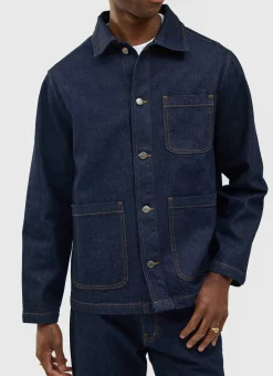 Percival Jackets|Denim Jackets^Gove Chore Jacket Dark Indigo