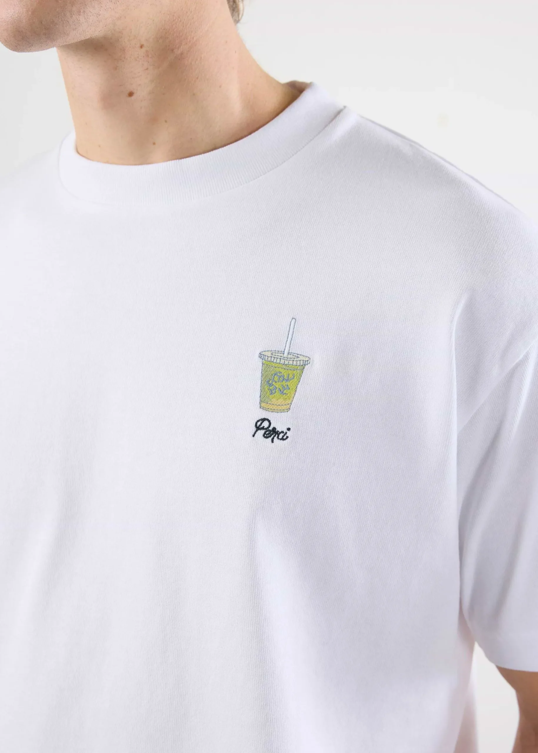 Percival White T-Shirts|Oversized T-Shirts^Iced Matcha Oversized T Shirt White