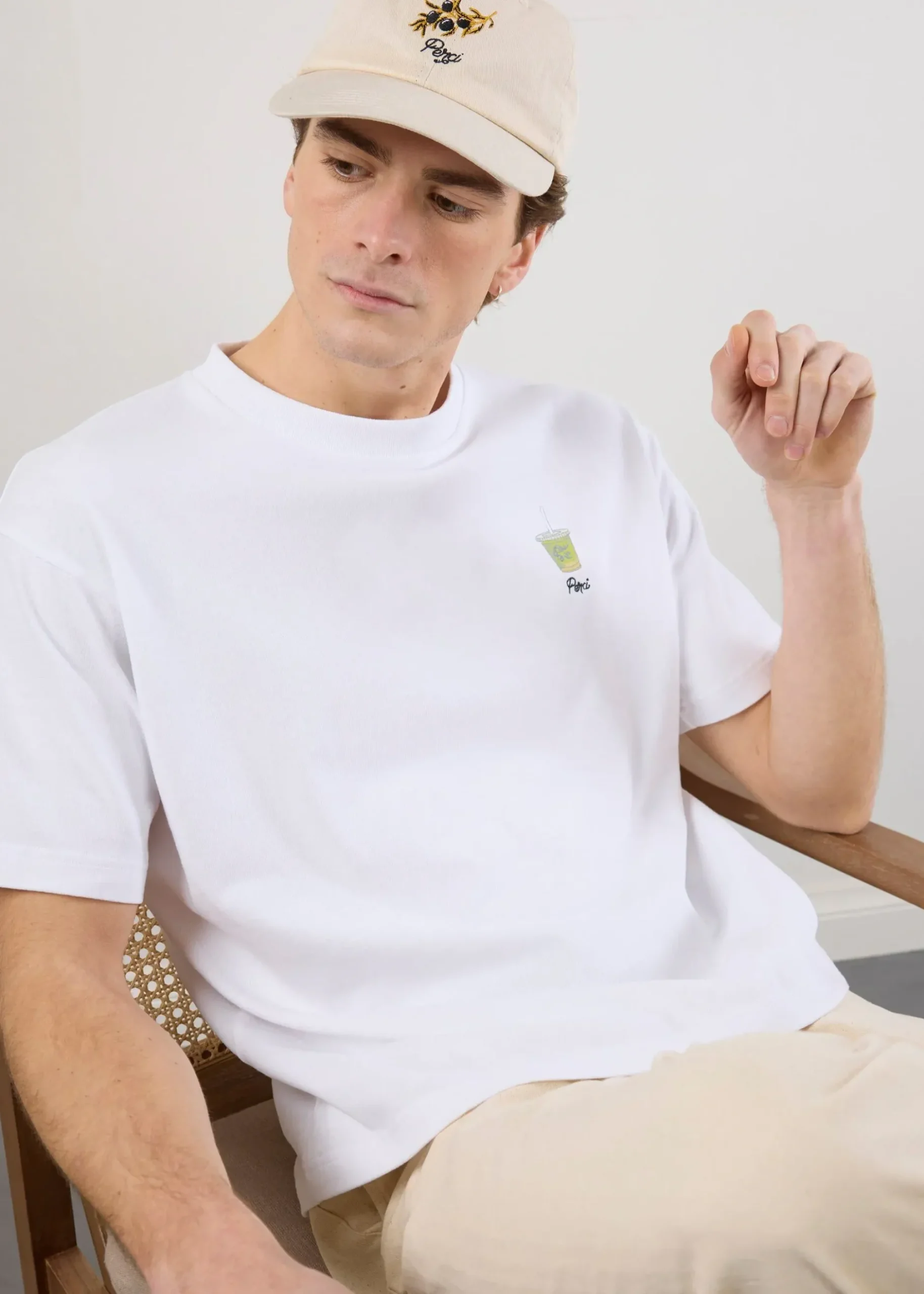 Percival White T-Shirts|Oversized T-Shirts^Iced Matcha Oversized T Shirt White