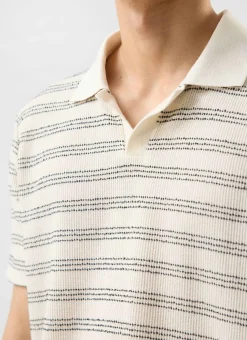 Percival Short Sleeve Shirts|Polo Shirts^Laurent Open Collar Polo Ecru