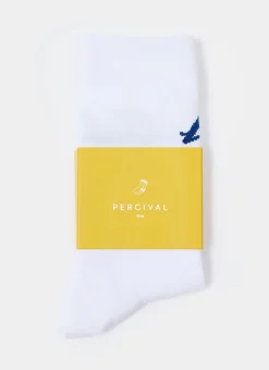 Percival Socks^Le Grand Lac Socks White