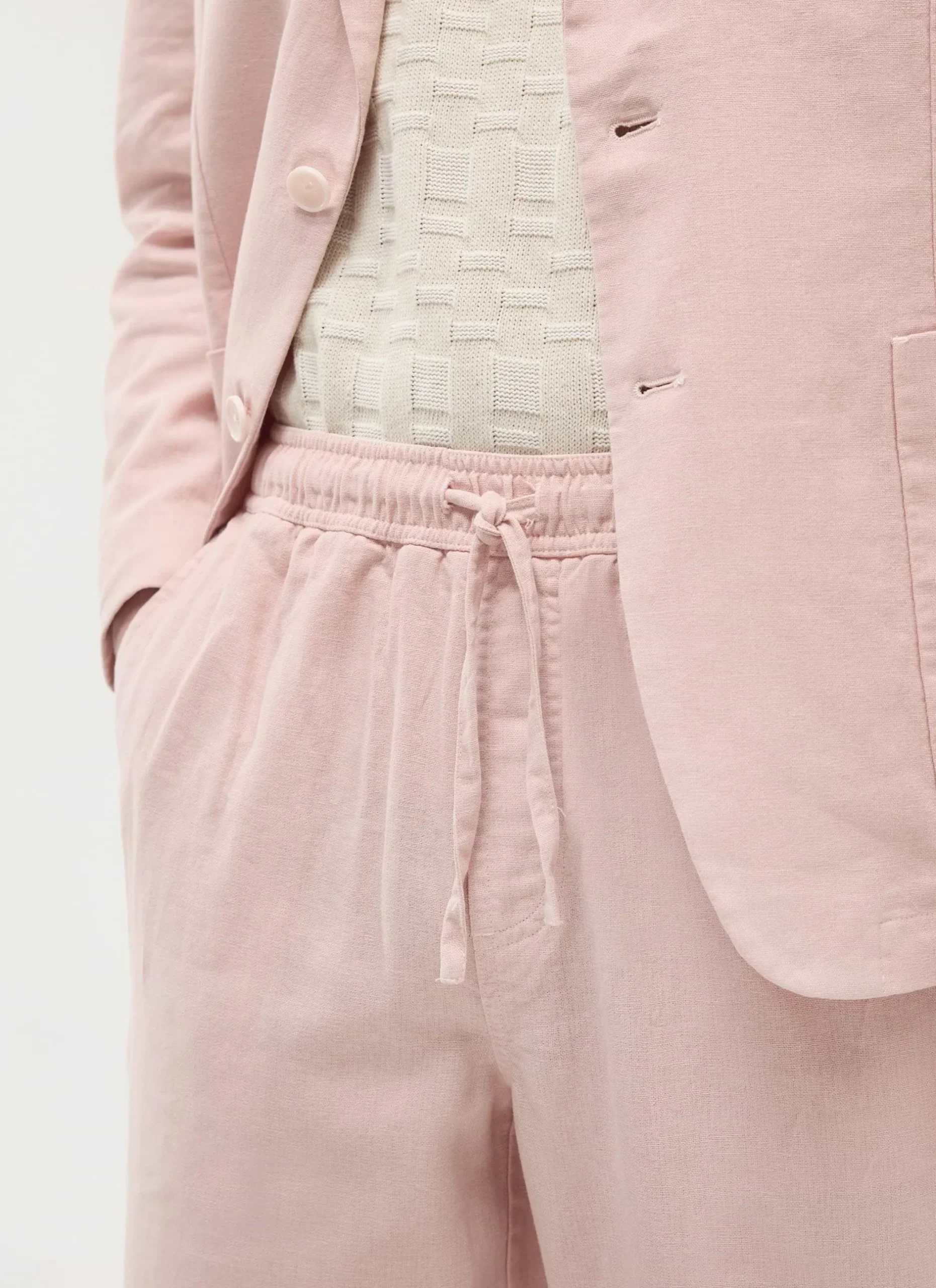 Percival Linen Trousers|Race Day Suits^Linen Everyday Trousers Dusty Pink