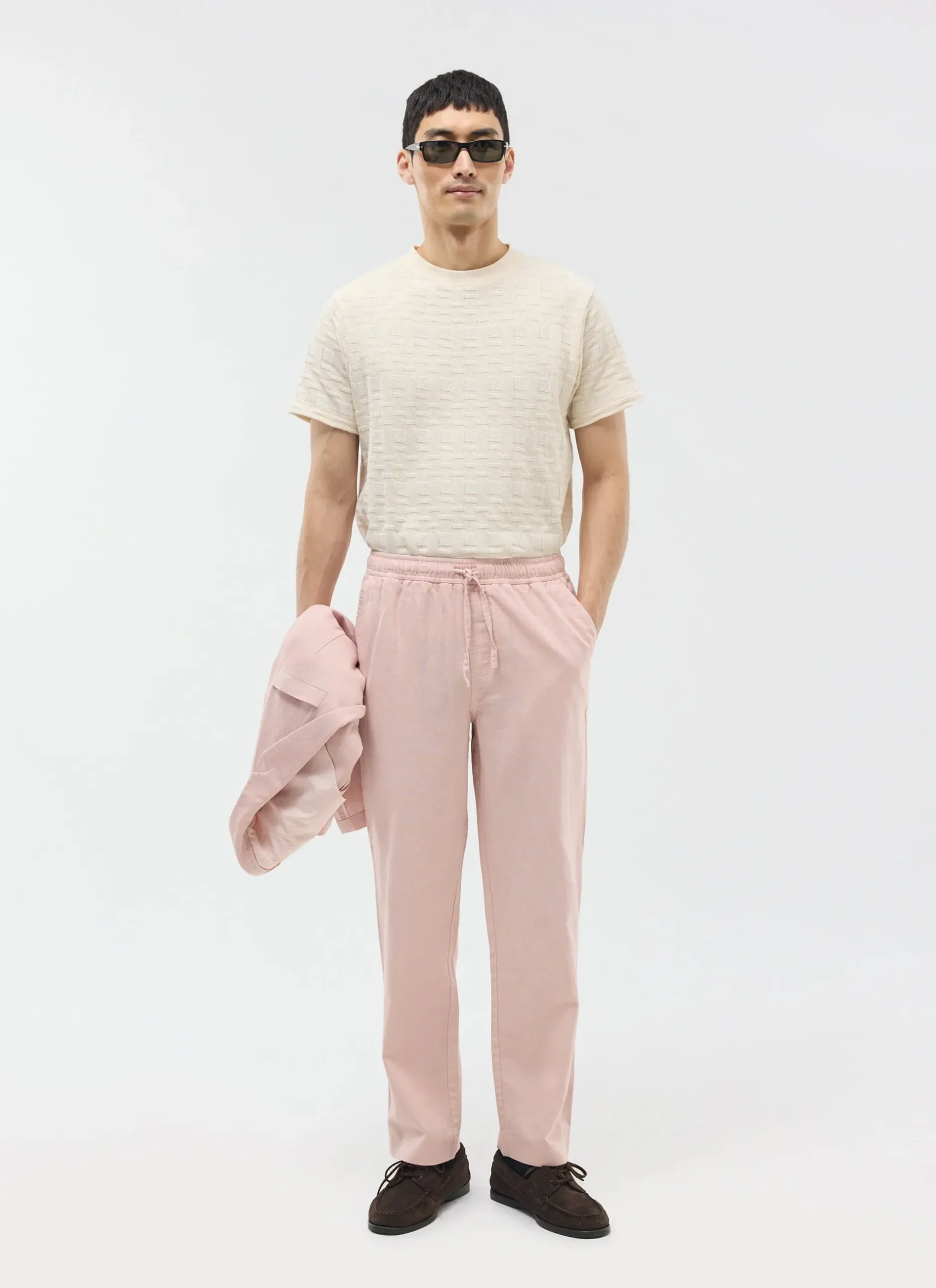 Percival Linen Trousers|Race Day Suits^Linen Everyday Trousers Dusty Pink