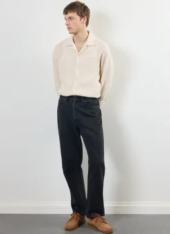 Percival Long Sleeve Shirts|Linen Shirts^Long Sleeve Cuban Linen Shirt Cream