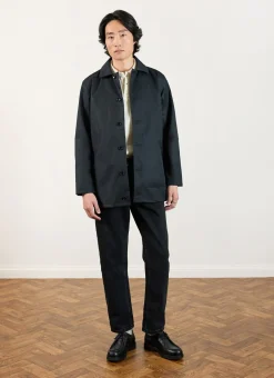 Percival Coats|Trench Coats^Men's Black Sherlock Short Trench Coat Black with Cinnamon