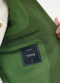 Percival Linen Blazers & Jackets|Race Day Suits^Men's Tailored Two Piece Suit Forest Green