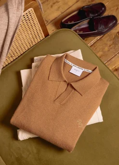 Percival Polo Shirts|Polo Shirts^Network Long Sleeve Polo Rust