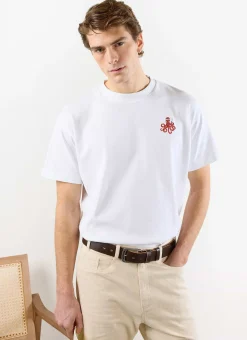 Percival White T-Shirts|Oversized T-Shirts^Octo Oversized T Shirt White