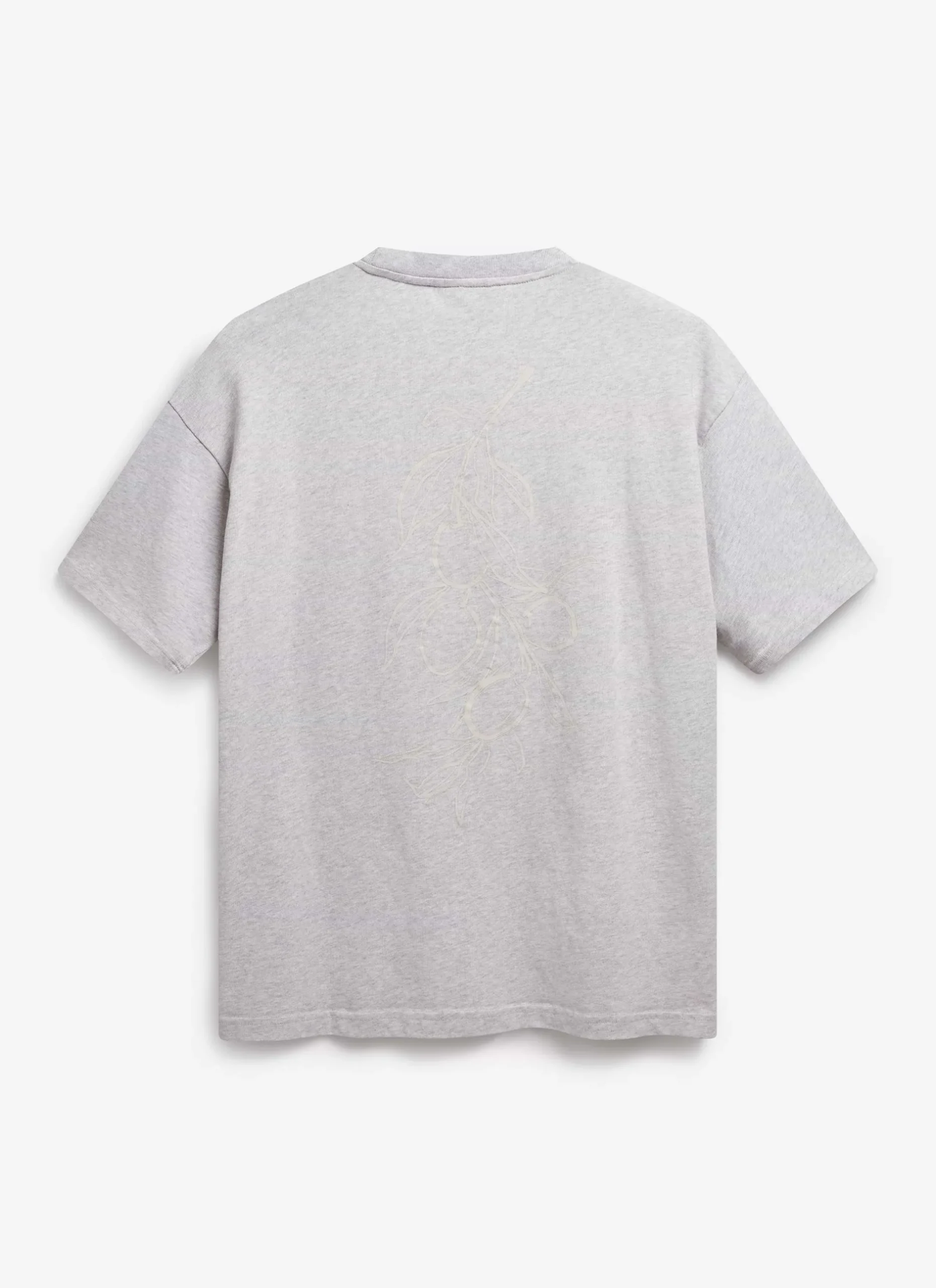 Percival Oversized T-Shirts|Boxy T-Shirts^Olive Branch Oversized T Shirt Athletic Grey