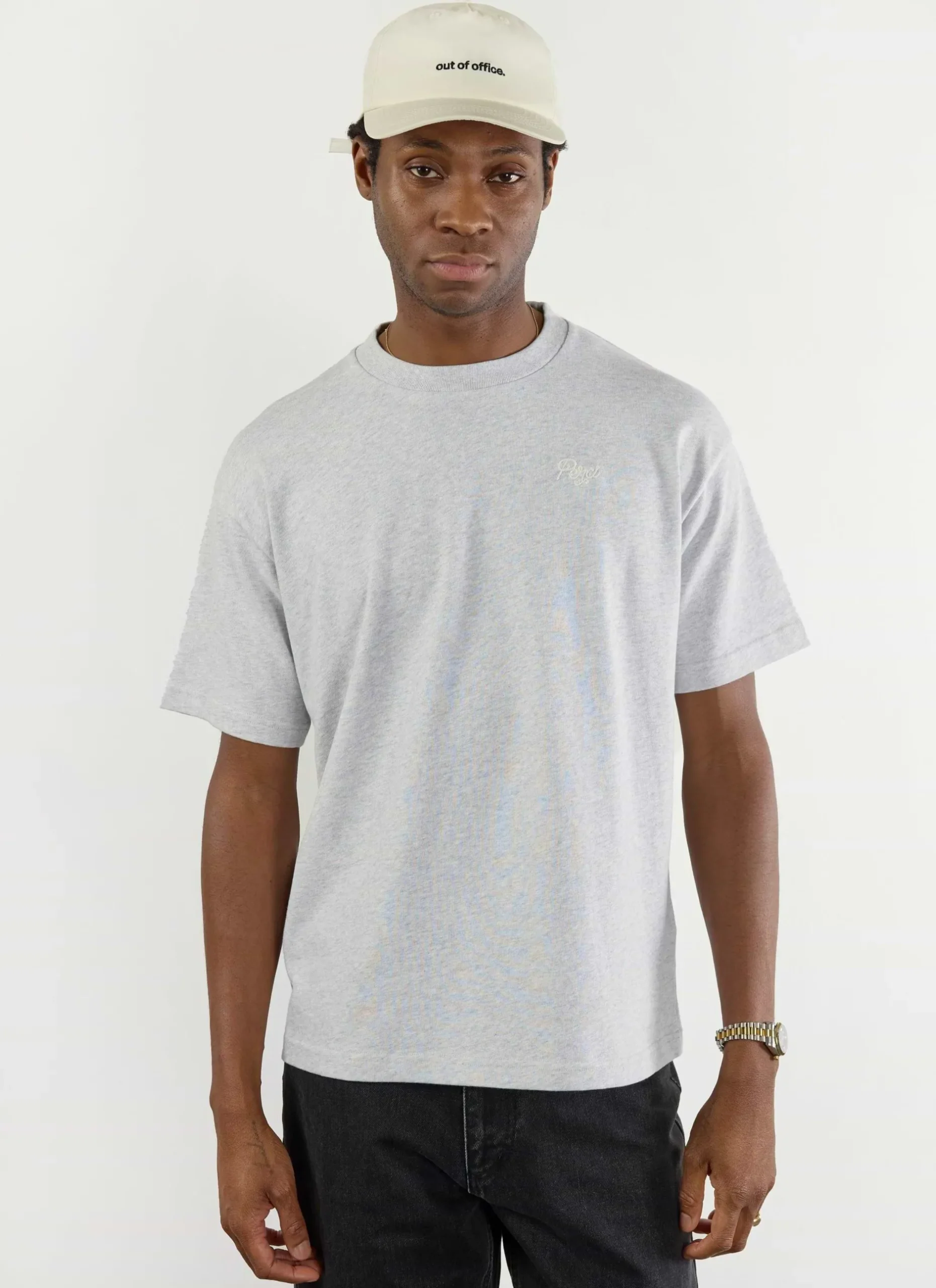 Percival Oversized T-Shirts|Boxy T-Shirts^Olive Branch Oversized T Shirt Athletic Grey