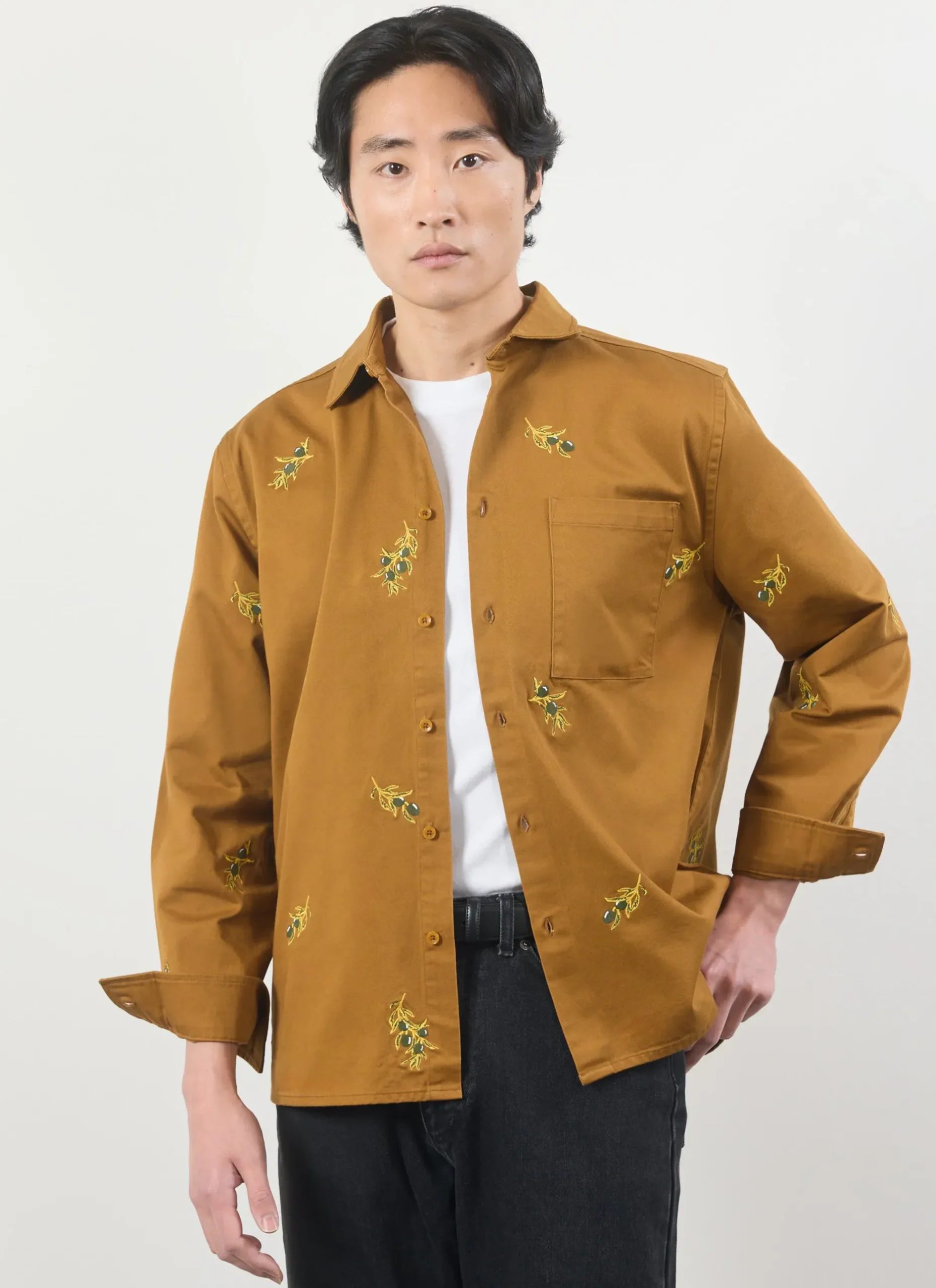 Percival Overshirts & Workshirts|Overshirts^Olive Overshirt Rust