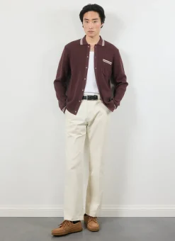 Percival Long Sleeve Shirts|Knitted Shirts^Pablo Cotton Knitted Shirt Espresso