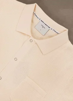 Percival Short Sleeve Shirts|Knitted Shirts^Pablo Cuban Shirt Cream