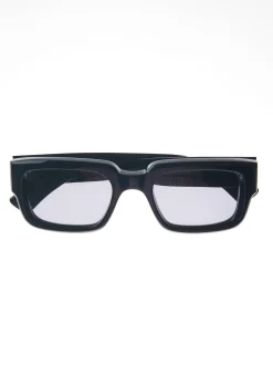 Percival Sunglasses^P002-E2 Black Sunglasses Black Polarized Lenses