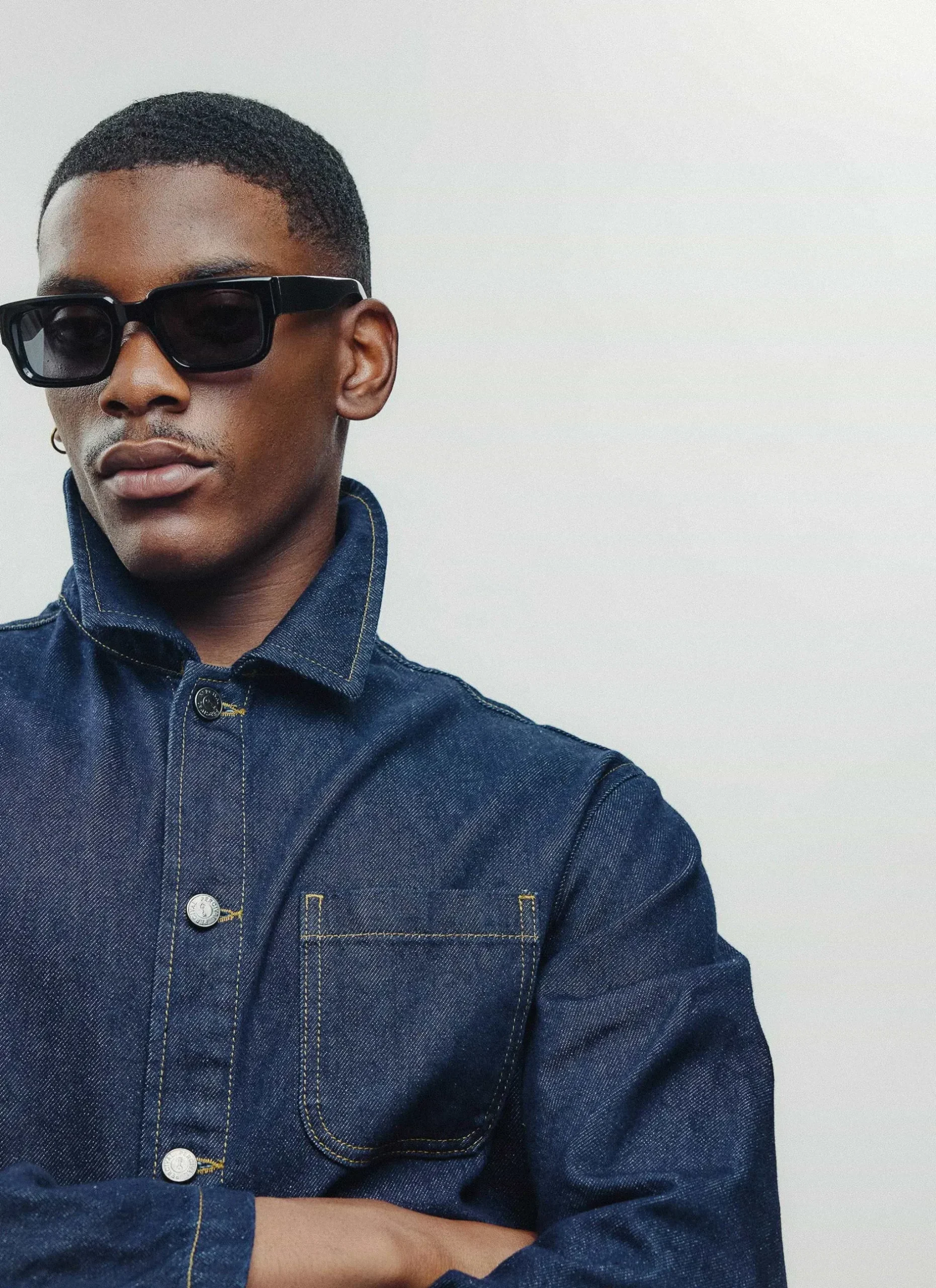 Percival Sunglasses^P002-E2 Black Sunglasses Black Polarized Lenses