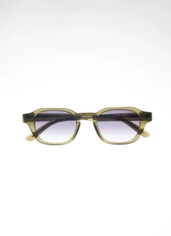 Percival Sunglasses^P001-E52 Olive Green Sunglasses Light Brown Lenses